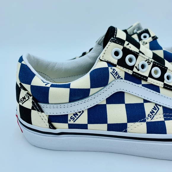 VANS OLD SKOOL Big Check (Navy-Black) - Picture 2 of 8